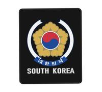 Alfombrilla De Ratón Coat of Arms of South Korea Flag Emblem Mouse Pad Duraderos Mousepad Antideslizamiento Alfombra Raton para Oficina Pc Trabajo 25X30CM