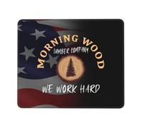 Alfombrilla de Ratón Compañía maderera Morning Wood Trabajamos Duro