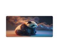 Alfombrilla de ratón con bordes cosidos extragrande 40x90cm para teclado escritorio PC oficina hojas de cálculo antideslizante borde cosido