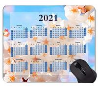 Alfombrilla de ratón con Calendario 2021, Alfombrillas de ratón Cherry Tree Spring Japan