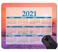 Alfombrilla de ratón con Calendario 2021, Alfombrillas de ratón con Colores de Amanecer y Atardecer