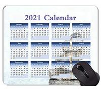 Alfombrilla de ratón con Calendario 2021 años, Alfombrilla de ratón para Oficina de espiritualidad y religión de Piedra