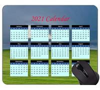 Alfombrilla de ratón con Calendario 2021 con días Festivos, Alfombrillas de ratón con Cielo Cubierto de Nubes