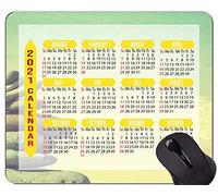 Alfombrilla de ratón con Calendario Yanteng 2021, Alfombrilla de ratón con Base de Goma Antideslizante del océano del Agua del Budismo