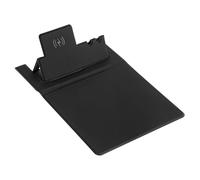 Alfombrilla de ratón con carga inalámbrica - Alfombrilla de ratón con carga inalámbrica de 12,6 pulgadas | Cargador de 15 W: superficie de PU con portalápices Conexión tipo C para un lugar de