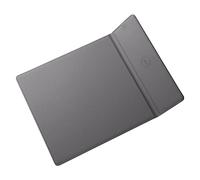 Alfombrilla de ratón con carga inalámbrica, carga rápida de 18 W, alfombrilla de escritorio multifuncional plegable - Gris, compatible con