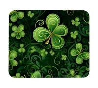 Alfombrilla de ratón con diseño de hojas verdes de 8,3'' x 9,8'' con base de goma antideslizante, compatible con portátiles, blocs de notas,