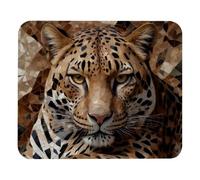 Alfombrilla de ratón con diseño de leopardo de 25 x 21 cm, ultrafina, con base antideslizante, para computadora, juegos, laptop, uso en casa y oficina