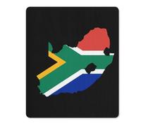 Alfombrilla de ratón con diseño de mapa de la bandera de Sudáfrica, alfombrilla antideslizante para teclado y laptop, protectores de escritorio de 7 x 8.5 8 x 10 10 x 12 pulgadas