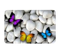 Alfombrilla de ratón con diseño de mariposa para el hogar y la oficina, personalizada con un toque artístico, superficie ultrasuave para una mayor