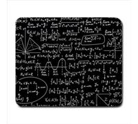 Alfombrilla de ratón con diseño de matemáticas, geometría, cálculos, ecuaciones, 240 x 200 x 4 mm, color: figuras geométricas cálculos