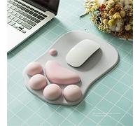 Alfombrilla de Ratón con Diseño de Pata de Gato Cfor OMPuter Alfombrilla de Ratón de Tela Alfombrilla de Ratón con Diseño de Pata de Gato Alfombrilla de Ratón Ergonómica con (Temperamento Gris)