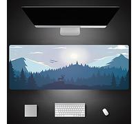 Alfombrilla de Ratón con Estampado de Dibujos Animados Azul 900X400 Laptop Big Notebook Computer Gaming Mouse Pad 600X300X3Mm