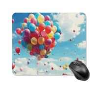 Alfombrilla de ratón con globos coloridos, alfombrilla de mouse para juegos, alfombrilla de mouse para juegos, bonita alfombrilla de mouse para escritorio para mujer, alfombrilla de mouse grande para