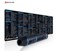 Alfombrilla de ratón con programación EXCO Python 3.x, hojas de trucos grandes, alfombrilla de ratón para inteligencia Artificial, alfombrilla de escritorio Web de aprendizaje profundo Python 3.x 800x