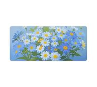 Alfombrilla de ratón con texto en inglés "Do Not Forget Me", alfombrilla de mouse grande para computadora portátil con bordes cosidos, antideslizante, protector de escritorio para oficina, almohadilla