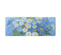 Alfombrilla de ratón con texto en inglés "Do Not Forget Me", alfombrilla de mouse grande para computadora portátil con bordes cosidos, antideslizante, protector de escritorio para oficina, almohadilla