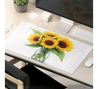 Alfombrilla de ratón con texto en inglés «The Mouse Pad Funny Sunshine In A Glass: A Bouquet of Yellow Daisies Mouse Pad For Desk Gaming Mousepad