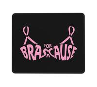 Alfombrilla De Ratón, Concientización sobre El Cáncer De Mama Alfombrilla Gaming Ergonómico Mouse Mat Bordes Cosidos Alfombrilla De Ratón para Juegos para Oficina Gamers 25X30Cm