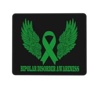 Alfombrilla De Raton Concientización sobre El Trastorno Bipolar De Wing Mousepad Gaming Alfombrillas Cuadradada Impermeable Alfombrillas para Hogar Computadora Home Office M