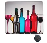 Alfombrilla De Ratón, Copas De Cóctel Mejora La Precisión Y La Velocidad Alfombrilla De Ratón para Juegos Base De Goma Mousepad para Pc Juegos Oficina 25X30Cm