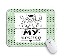 Alfombrilla De Ratón Cree Que Eres Mi Corazón De Bendición Título Bíblico Mouse Pad Pequeña Con Bordes Cosidos Alfombrilla Para Computadora, Para Oficina, Ordenador, 25 x 30cm