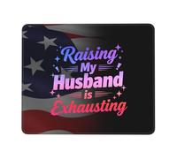 Alfombrilla De Ratón Criar A Mi Marido Es Agotador Alfombrilla De Ratón Rectangular Moderno Resistente A La Abrasión Antideslizante Mouse Pad, para Ordenador, Oficina, Portátil, 25x30cm