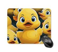 Alfombrilla de ratón cuadrada con diseño de pato con base de goma antideslizante, 20 x 25 cm, ultrafina, para juegos, computadora, laptop, oficina, accesorios de escritorio