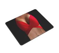 Alfombrilla De Raton Cuerpo De Bikini Rojo con Tetas 3D Calientes Mouse Pad Portátil Alfombrilla Ratón Superficie Antipolvere Mousepad para Pc Oficina Home Office L