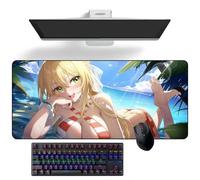 Alfombrilla de ratón de anime Fate/Grand Order Nero Anime Alfombrilla de escritorio Alfombrilla de teclado Alfombrilla de ratón grande Alfombrilla de ratón de goma