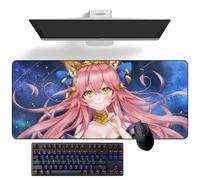 Alfombrilla de ratón de anime Fate/Grand Order Tamamo no Mae, alfombrilla de escritorio de anime para teclado, alfombrilla de ratón grande de goma
