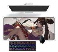 Alfombrilla de ratón de anime Fate/Grand Order Ushiwakamaru - Alfombrilla de escritorio de anime para teclado, alfombrilla de mouse grande de goma