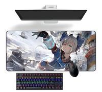 Alfombrilla de ratón de anime Honkai Impact 3rd Bronya Zaychik, alfombrilla de escritorio de anime para teclado, alfombrilla de ratón grande de goma