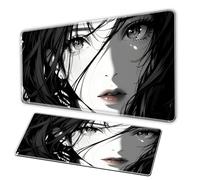 Alfombrilla de ratón de anime, XXL, alfombrilla para ratón, no slip keyboard stitching edge, Office Pad for teenage anime and game enthusiasts laptop protection, mousepad (B, 90 × 50 cm)