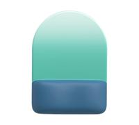 Alfombrilla de ratón de color degradado, media redonda, de espuma viscoelástica, reposamuñecas, antifatiga, base de goma antideslizante, para escritorio de computadora, reposamuñecas