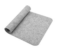 Alfombrilla De RatóN De Escritorio, Alfombrilla De RatóN De Ordenador De Fieltro AntiestáTico A Prueba De Polvo, Alfombrilla De RatóN Plegable Para Ordenadores PortáTiles, Oficina(Gris claro)