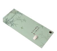 Alfombrilla de ratón de estilo chino con función de calentamiento: pequeña alfombrilla de escritorio con calefacción para ordenador y teclado | Alfombrilla de escritorio con calefacción (verde, 33 x