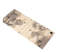 Alfombrilla de ratón de estilo chino con función de calentamiento - Pequeña alfombrilla de escritorio con calefacción para ordenador y teclado | Alfombrilla de escritorio con calefacción (marrón, 33 x