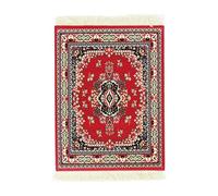 Alfombrilla De Ratón De Fieltro Étnico - Caucho Natural 8.66x7.09x0.12 In | Alfombrilla Ďe Ratón Đe Fieltro Estética | Alfombra Antideslizante Para Casa Con Persas, Con Borlas, Impresión A Una