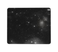 Alfombrilla de ratón de galaxia blanca y negra de 10 x 12 pulgadas, alfombrilla de ratón para juegos, multicódigo