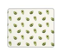 Alfombrilla de ratón de goma con borde de bloqueo de aguacate, alfombrilla de escritorio de oficina, almohadilla de mouse antideslizante para computadora portátil multicódigo