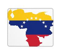 Alfombrilla de ratón de goma con borde de bloqueo de la bandera de Venezuela, almohadilla de escritorio de oficina, almohadilla de escritura para computadora portátil multicódigo