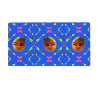 Alfombrilla de ratón de goma extra grande con diseño de pera amarilla sonriente de 16 x 29.5 pulgadas, fuerte adherencia, duradera, adecuada para una amplia gama de ocasiones
