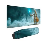 Alfombrilla de ratón de Gran - 1600x800x3mm - Dibujos Animados Mouse Pad XXL - Azul Alfombrilla, Precisión y Velocidad en Juegos - Antideslizante, Bordes Cosidos - Resistente al Agua -36291