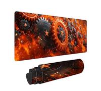 Alfombrilla de ratón de Gran - 900x400x3mm - Moderno Mouse Pad XXL - Naranja Quemado Alfombrilla, Precisión y Velocidad en Juegos - Antideslizante, Bordes Cosidos - Resistente al Agua -35815