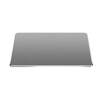 Alfombrilla de ratón de Metal de Aluminio, Lisa, Mate, Delgada, Antideslizante, Impermeable, Control rápido y preciso, Alfombrilla for ratón for Oficina y hogar para ratón(Dark Grey,180X160mm)