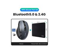 (Alfombrilla de ratón de modo dual) 【NUEVO】UGREEN Mouse inalámbrico ergonómico de 4000 DPI, silencioso,