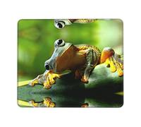 Alfombrilla de ratón de rana verde, almohadilla de escritorio para laptop, base antideslizante, almohadilla de teclado resistente al agua, alfombrilla de escritorio para jugadores, oficina y hogar