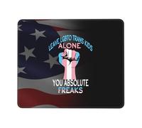 Alfombrilla De Ratón Dejen A Los Niños Trans LGBTQ En Paz, Auténticos Bichos Raros Alfombrilla Gaming Lavable Antideslizante Mouse Pad, para Oficina, Ordenador, Portátil, 25x30cm
