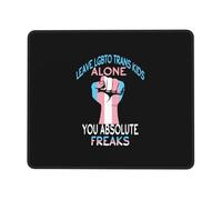 Alfombrilla De Ratón Dejen A Los Niños Trans LGBTQ En Paz, Auténticos Bichos Raros Alfombrilla Gaming Duraderos Moderno Antideslizante Mouse Pad, para Portátil, Hogar, Oficina, 25x30cm